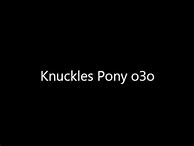 Image result for Knuckles Pony