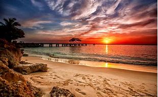 Image result for Summer Beach Sunset Desktop