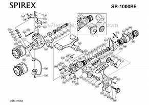 Image result for Shimano Spirex 1000 Parts
