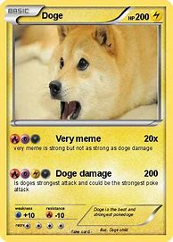 Image result for Doge Meme Pokemon Card