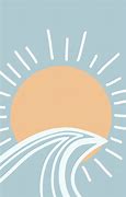 Image result for Sun and Waves Clip Art Aesthetic