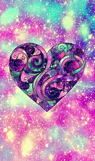 Image result for Cute Galaxy Heart Emoji Background