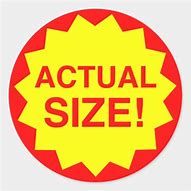 Image result for Actual Size Round Sticker