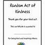 Image result for Kindness Printables Calendar