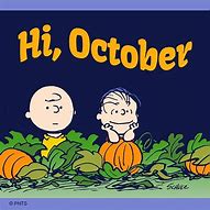 Image result for Welcome October Snoopy
