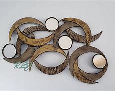 Image result for Contemporary Metal Wall Art Mirrors