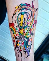 Image result for Trippy Tattoo Art