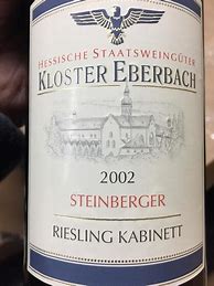 Image result for Hessische Staatsweinguter Kloster Eberbach Steinberger Riesling Kabinett Crescentia