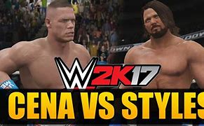 Image result for WWE 2K17 AJ Styles vs John Cena