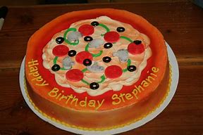 Image result for Pizza Shaped Cake