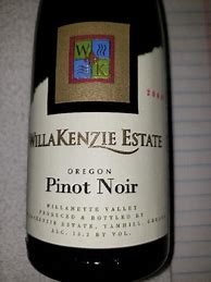 Image result for WillaKenzie Estate Pinot Noir Terres Basses
