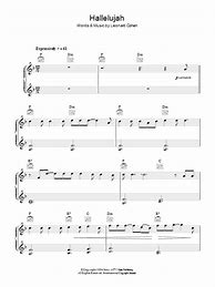 Image result for Hallelujah Carrie Underwood Piano Sheet Music