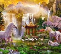 Image result for Unicorn Waterfall Rainbow Wallpaper