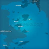 Image result for Map of Saronic Islands