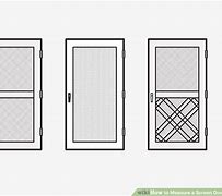 Image result for How to Measure Screen Door