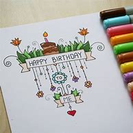 Image result for Cute Birthday Card Drawings