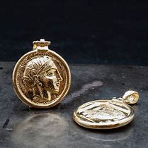 Image result for Gold Coin Pendants for Men