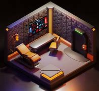 Image result for Isometric Art Sci Fi Lab