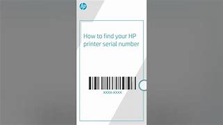 Image result for HP Printer Serial Number