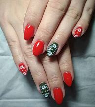 Image result for Red and Green Nail Art