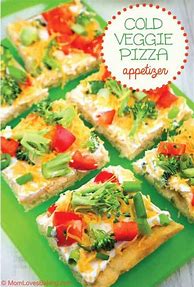 Image result for Cool Veggie Pizza Appetizer