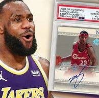 Image result for LeBron James Rookie Card White Suit