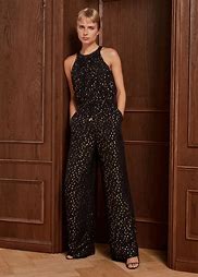 Image result for Black and Touch of Gold Jumpsuit