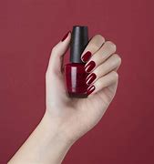 Image result for Red Nail Polish Silver Rings