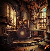 Image result for Steampunk Factory Art