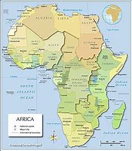 Image result for africa map with capitals