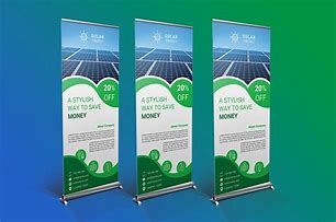 Image result for Solar Energy Roll Up Banner Idea