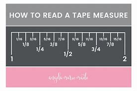 Image result for Measurements On Tape Measure