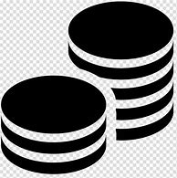 Image result for Black and White Stack of Coins
