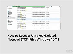 Image result for How to Restore Notepad Unsaved File