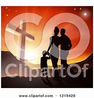 Image result for Christian Family Silhouette