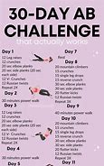 Image result for Free Printable 30-Day AB Challenge