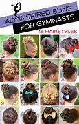 Image result for Easy Hairstyles for Gymnastics