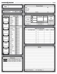 Image result for Dnd Character Building Sheet