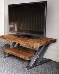 Image result for Industrial Wood TV Stand