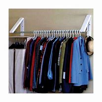 Image result for wall mounted garment racks diy