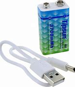 Image result for USB Rechargeable Lithium Battery