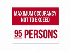 Image result for Maximum Capacity of This Room Sign