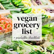 Image result for Vegan Shopping List