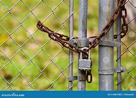 Image result for Locked Fence