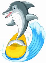 Image result for Surfing Dolphin Clip Art
