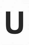 Image result for Single Alphabet Letters U