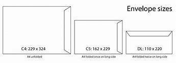 Image result for C4 vs C5 Envelopes