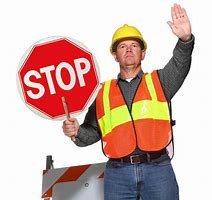 Image result for Clip Art of Guy Holding Stop Sign