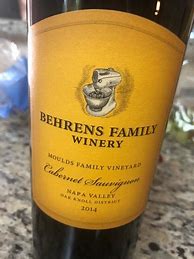 Image result for Behrens Family Cabernet Sauvignon Moulds Family