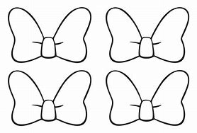 Image result for Minnie Mouse Ears and Bow Template